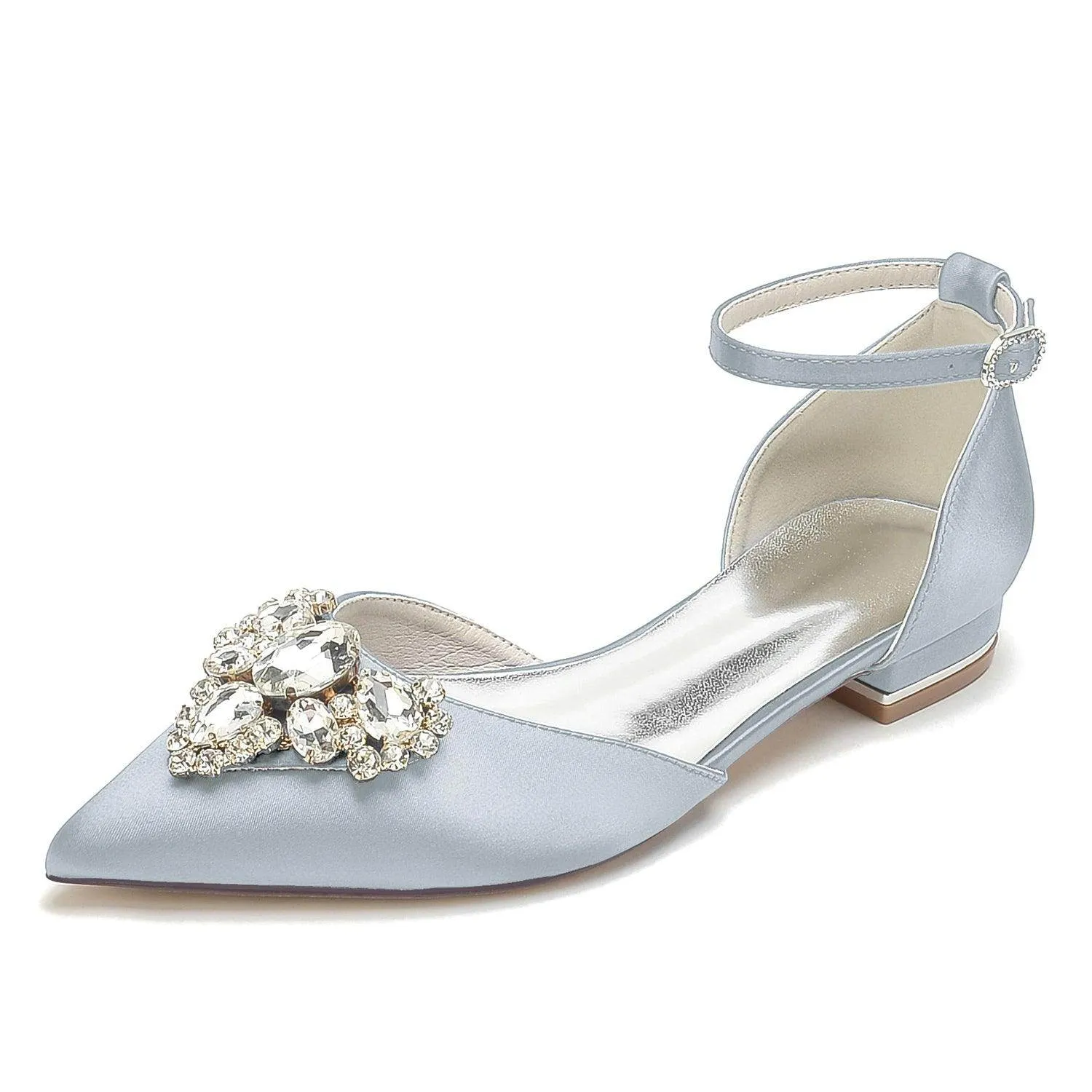 Flat Heel 2.5cm Silk-Like Shoes CK0454