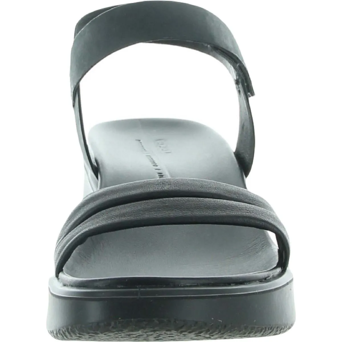 Flowt Womens Leather Open Toe Wedge Sandals
