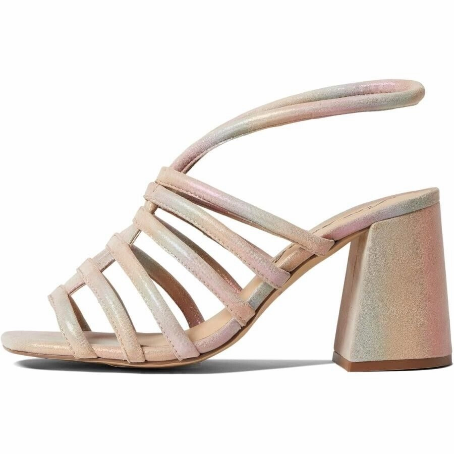 Free People Colette Cinched Heel Women's US 9.5M Rainbow Metallic Sandal KHD325