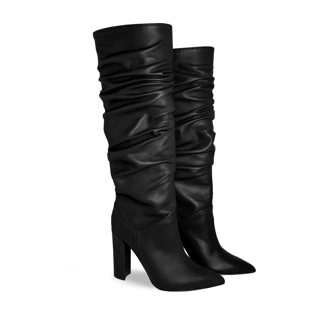 GABRIELA BLACK LEATHER