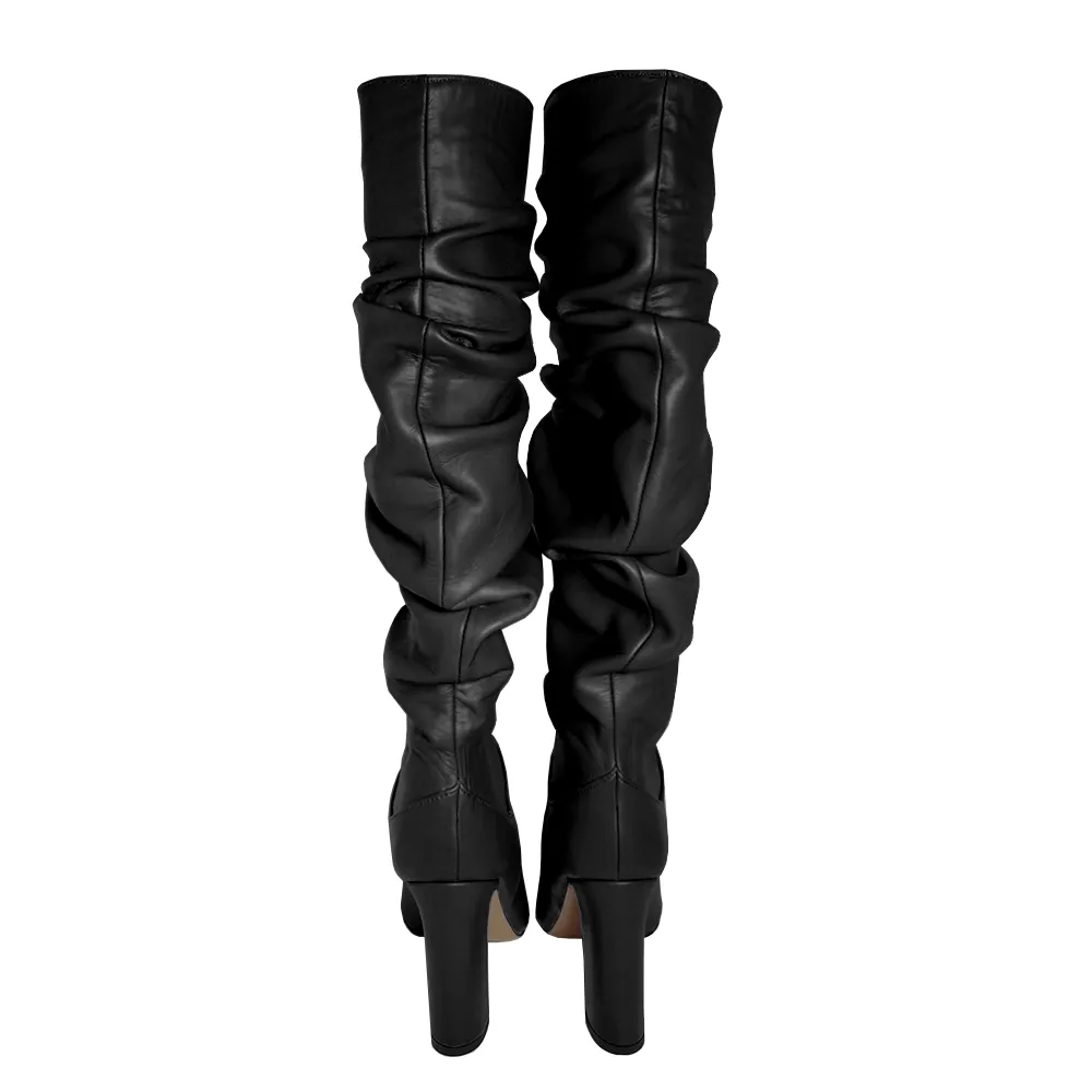 GABRIELA BLACK LEATHER