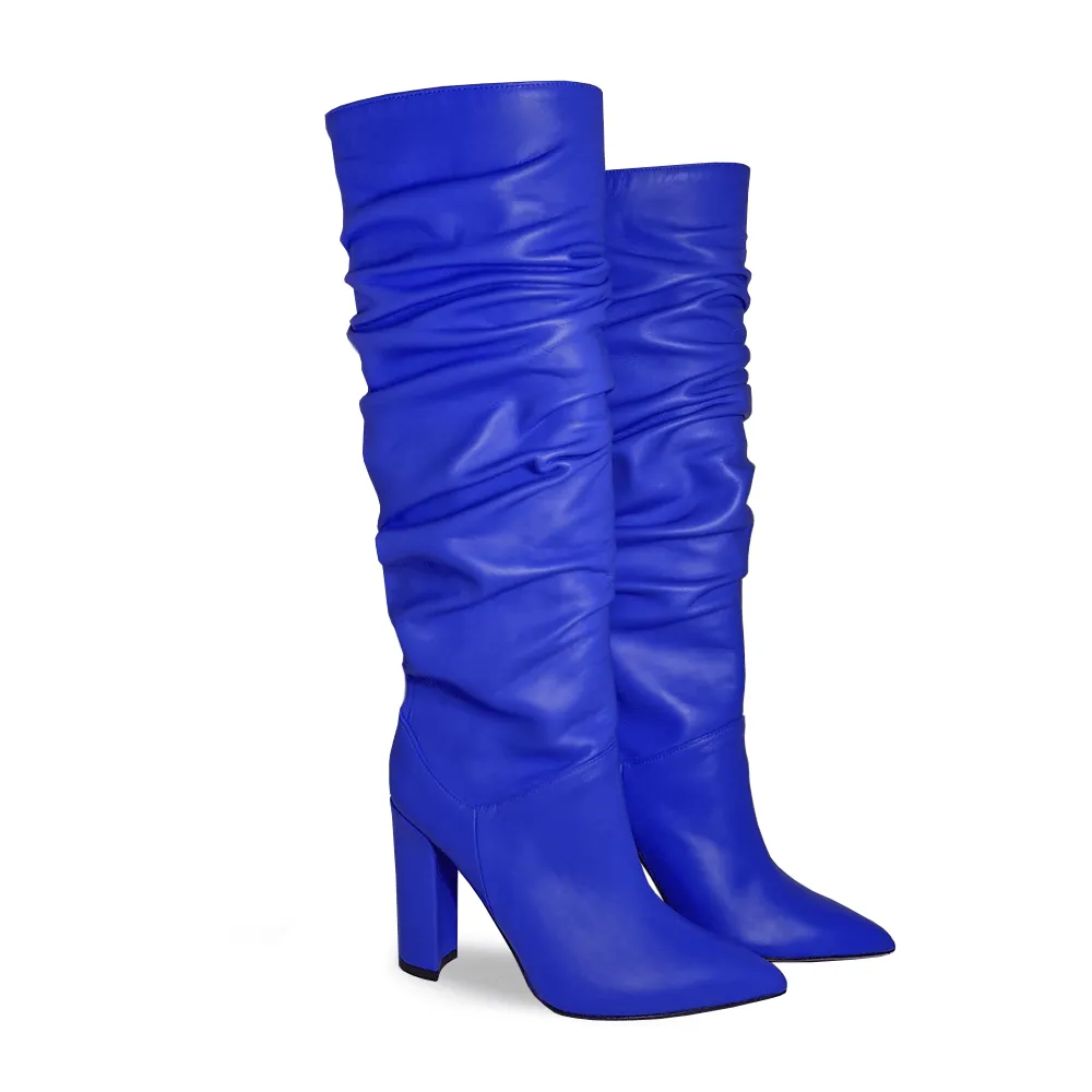 GABRIELA BLUE LEATHER