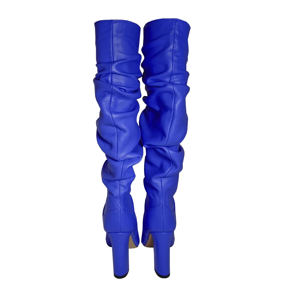 GABRIELA BLUE LEATHER