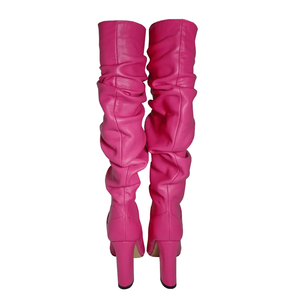 GABRIELA FUCHSIA LEATHER