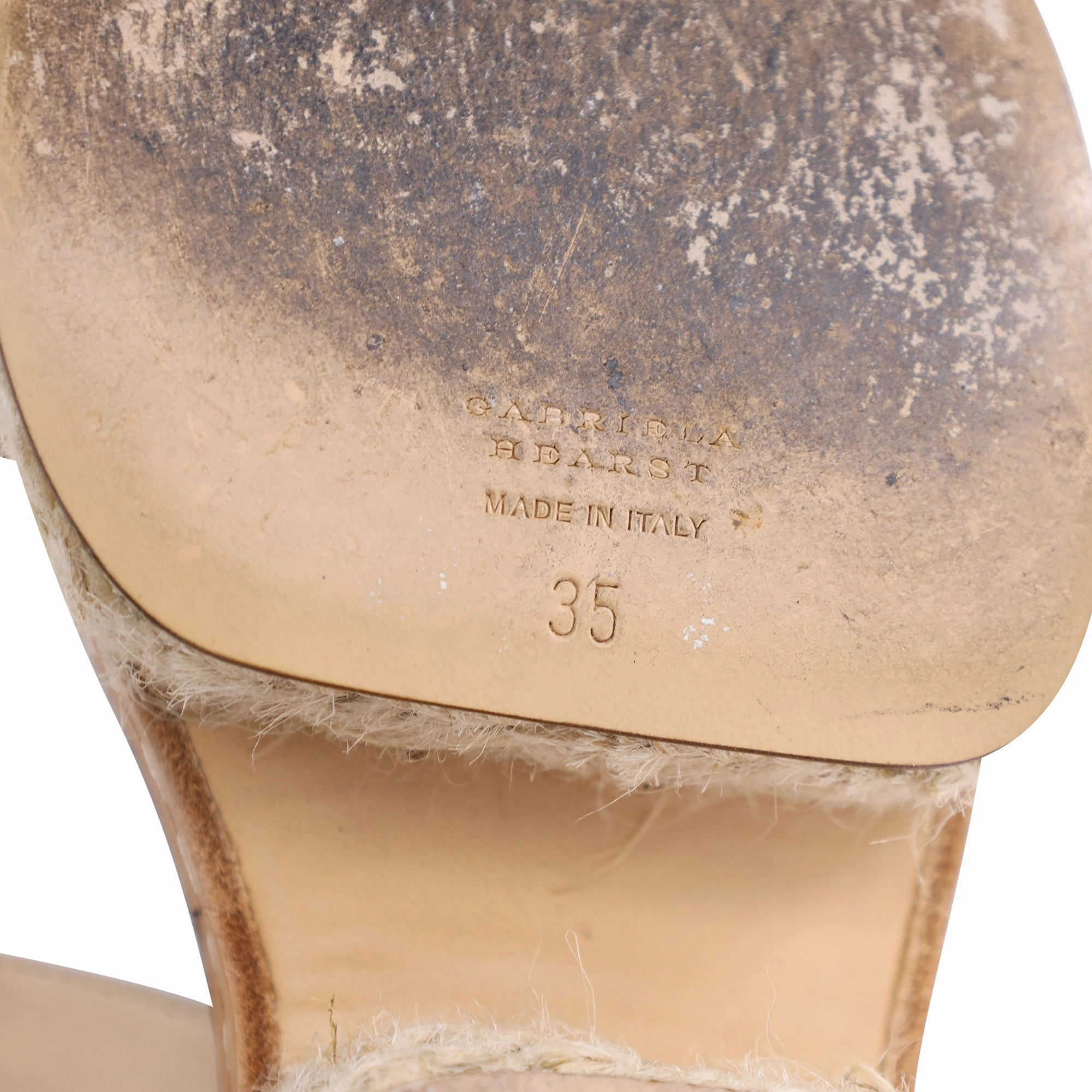 Gabriela Hearst Ryka Ankle-Strap Sandals in Beige Calfskin Leather