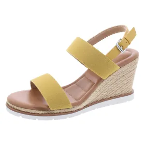 Gaby 15 Womens Faux Leather Espadrille Wedge Sandals