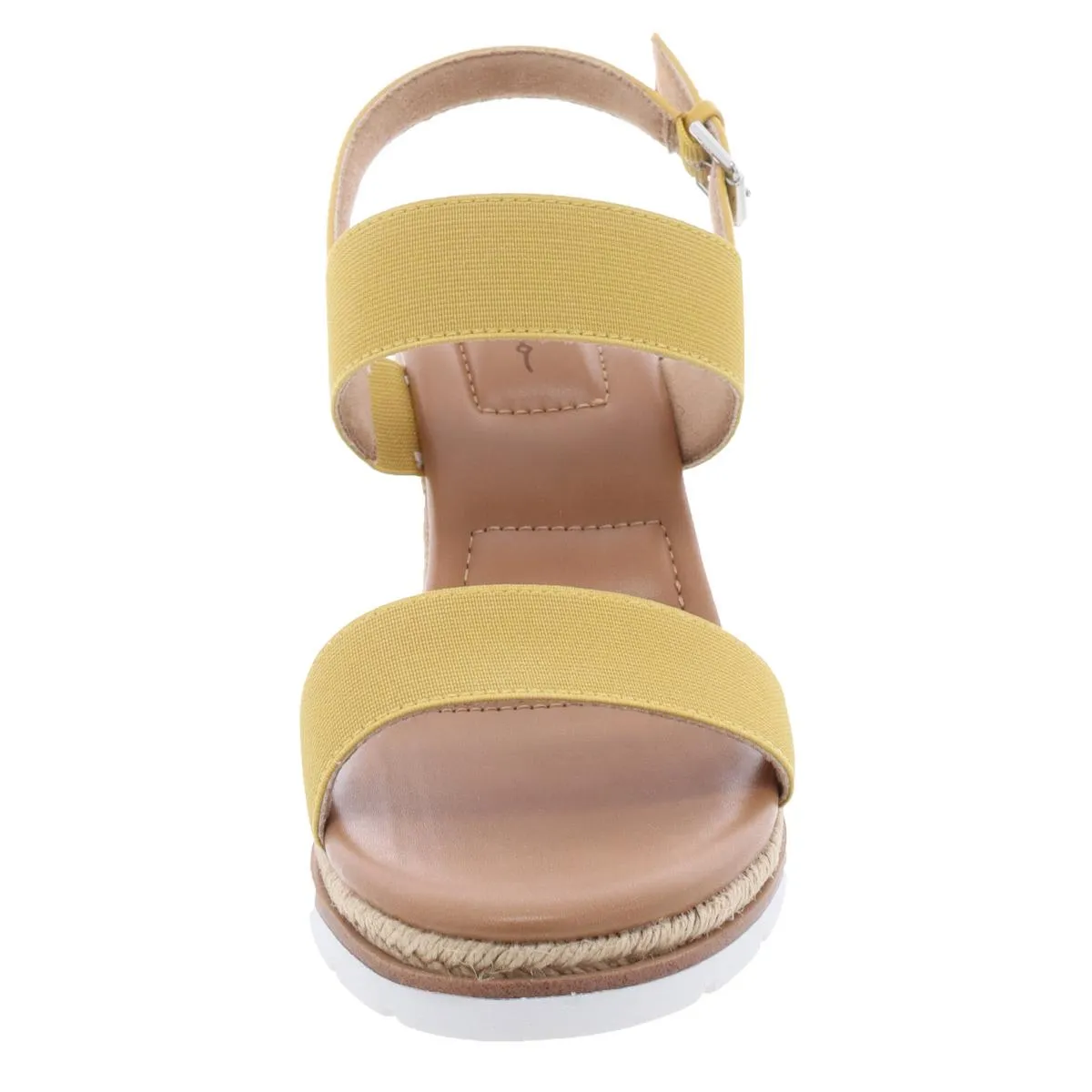 Gaby 15 Womens Faux Leather Espadrille Wedge Sandals