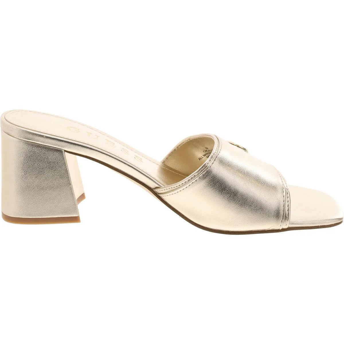 Gallai 2 Womens Block Heel Square Open Toe Slide Sandals