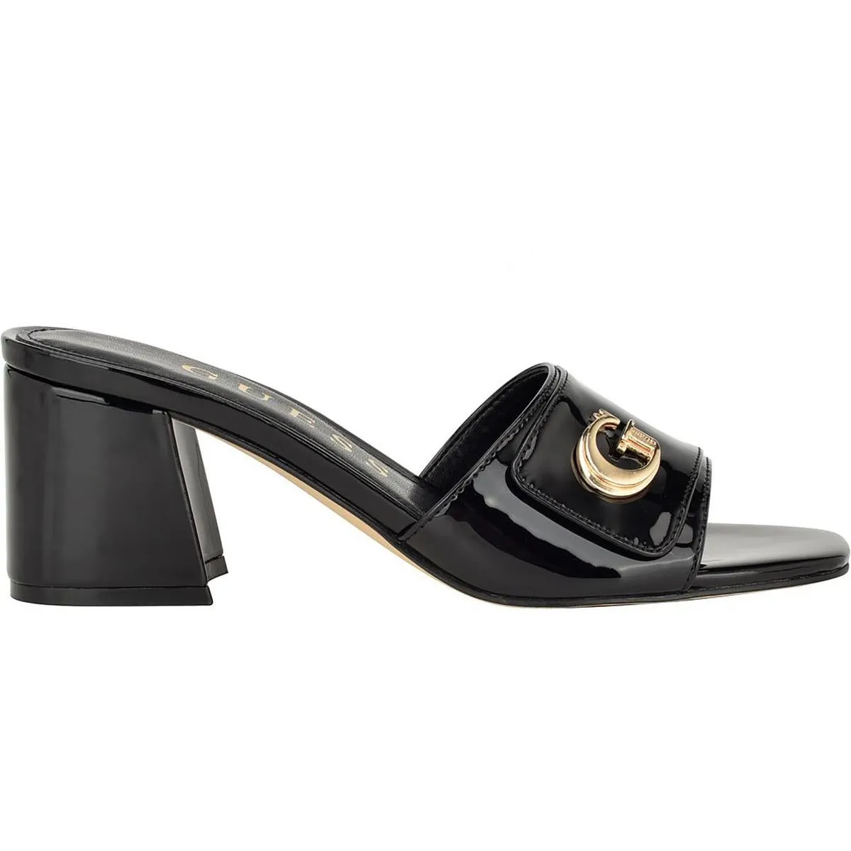 Gallai 2 Womens Block Heel Square Open Toe Slide Sandals