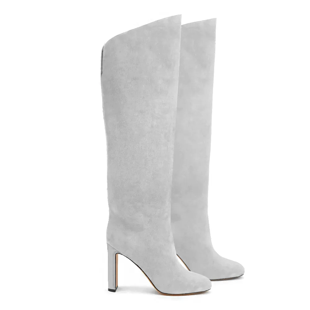 GENEVA GRAY SUEDE