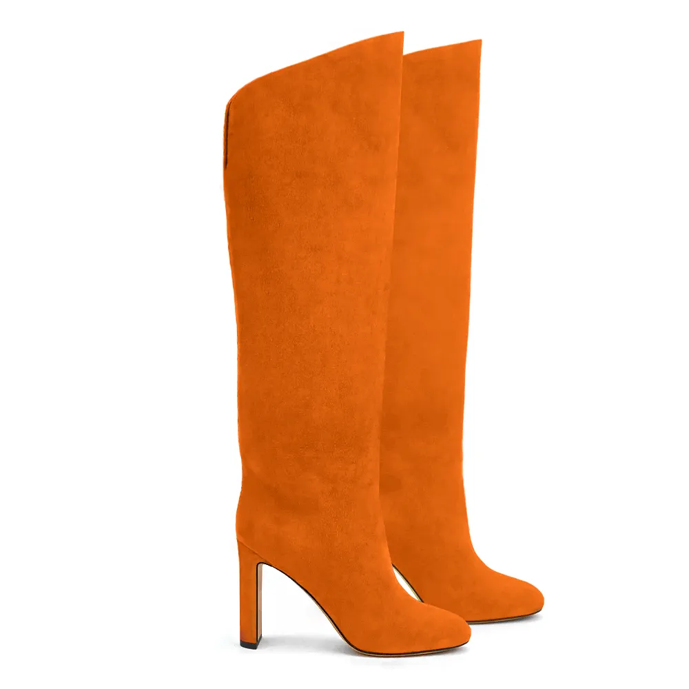 GENEVA ORANGE SUEDE