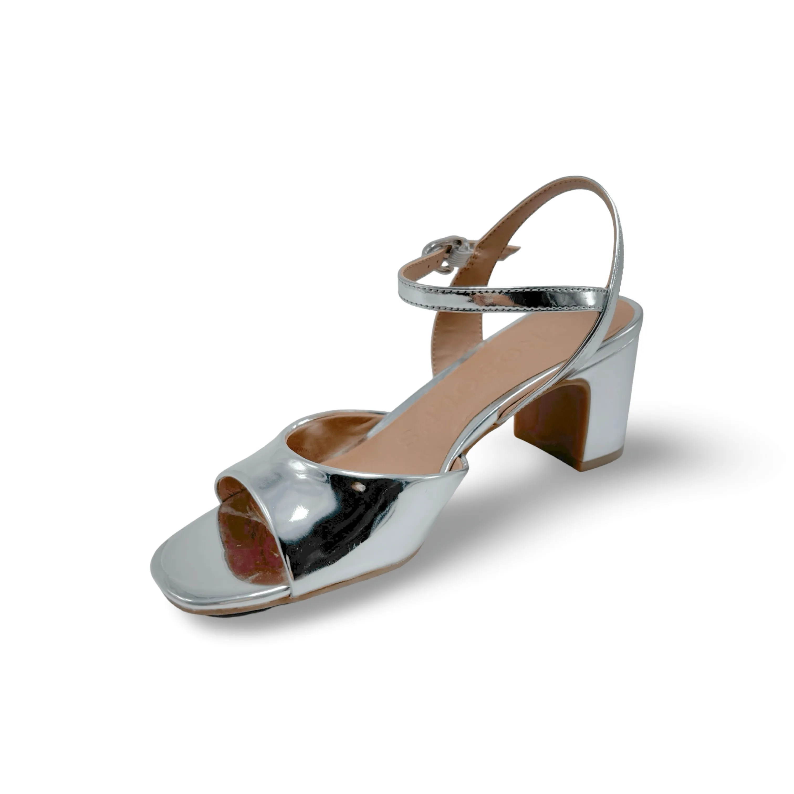 Gerda Silver Mirror Sandal