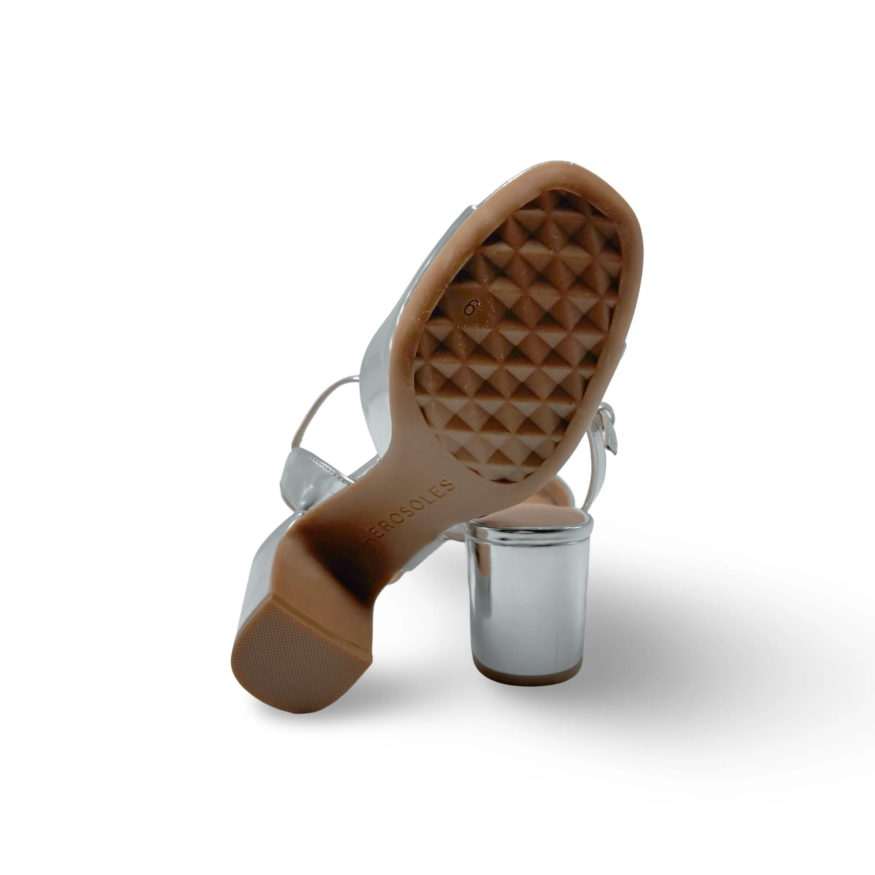Gerda Silver Mirror Sandal