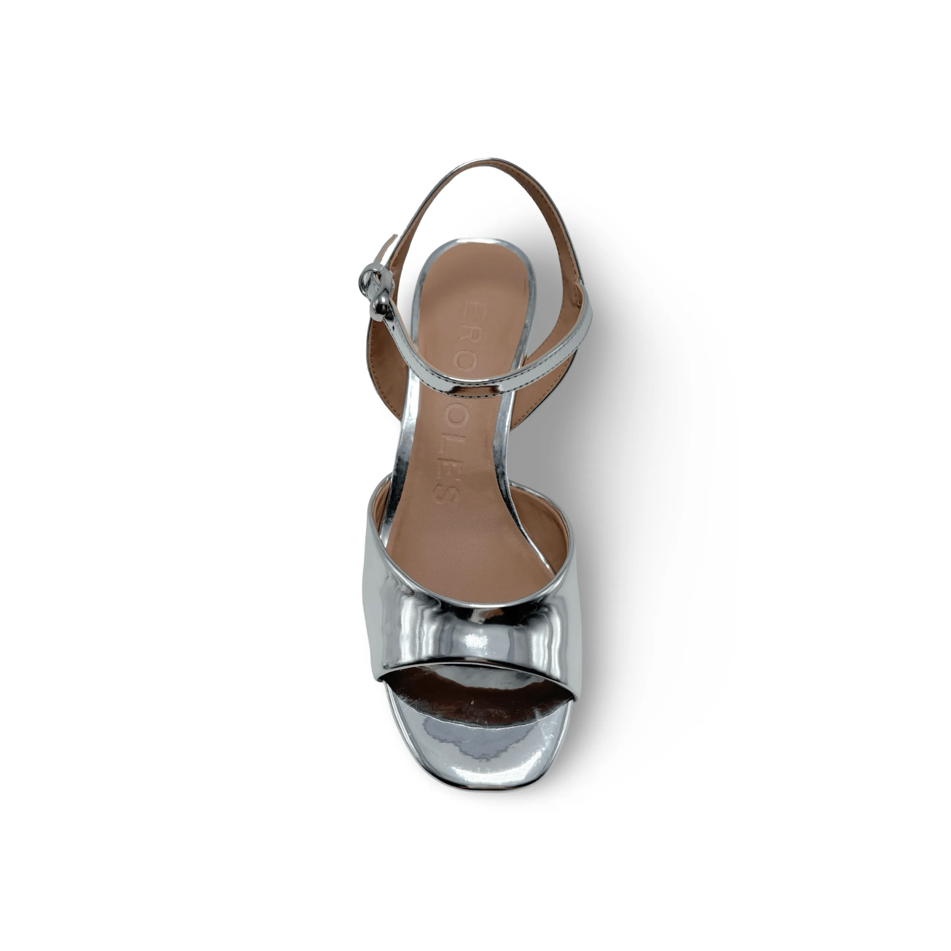 Gerda Silver Mirror Sandal