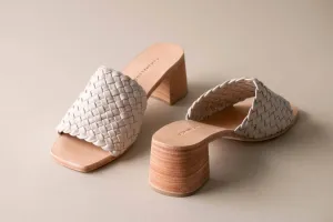 Gia Sandals In Bone Napa