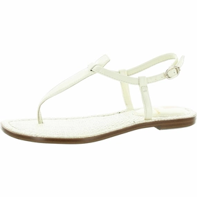 Gigi Womens Textured Thong T-Strap Sandals