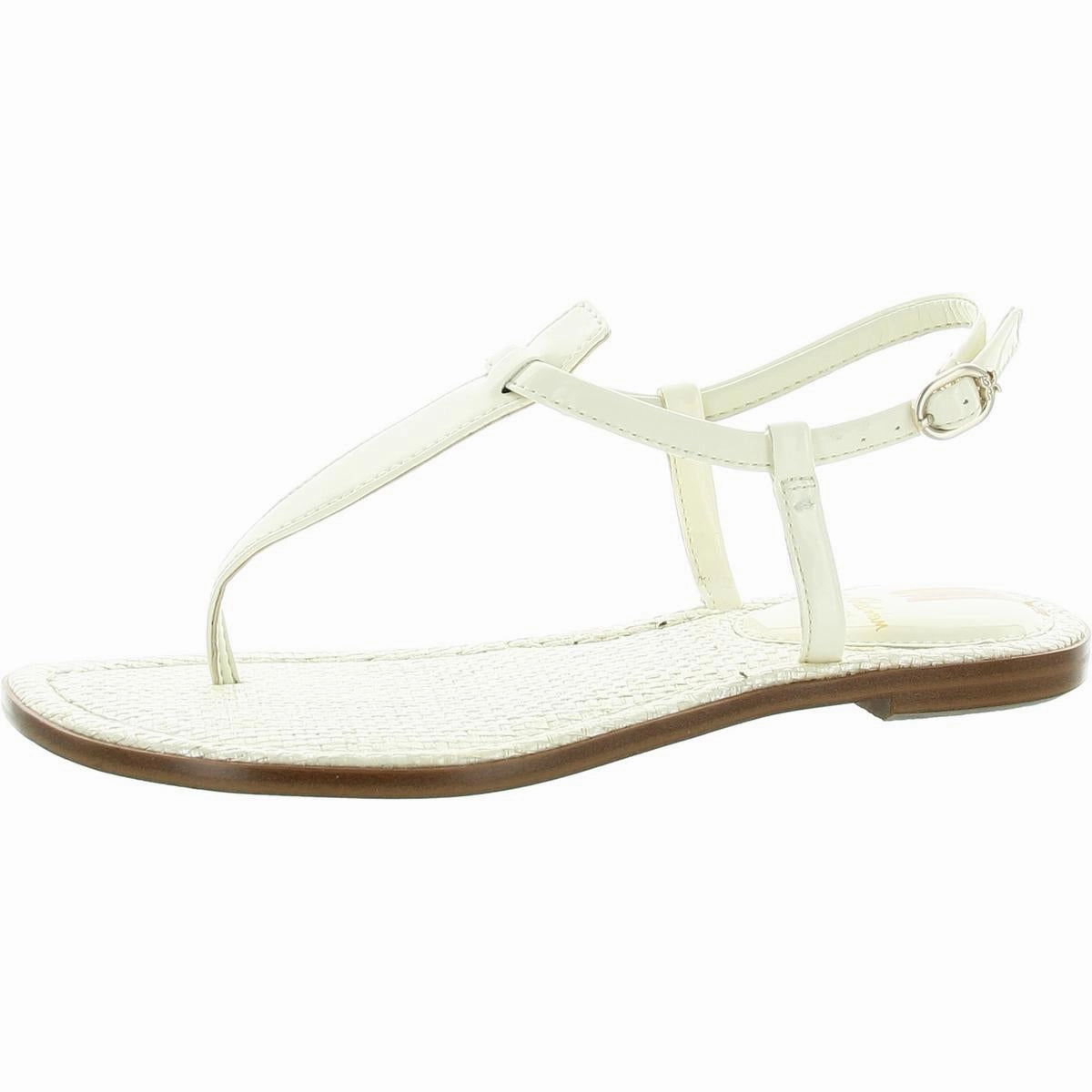 Gigi Womens Textured Thong T-Strap Sandals