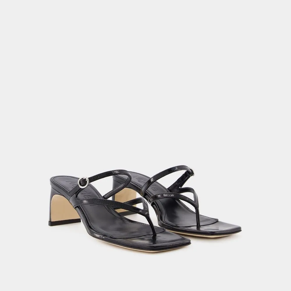 Giselle Sandals - Leather - Black