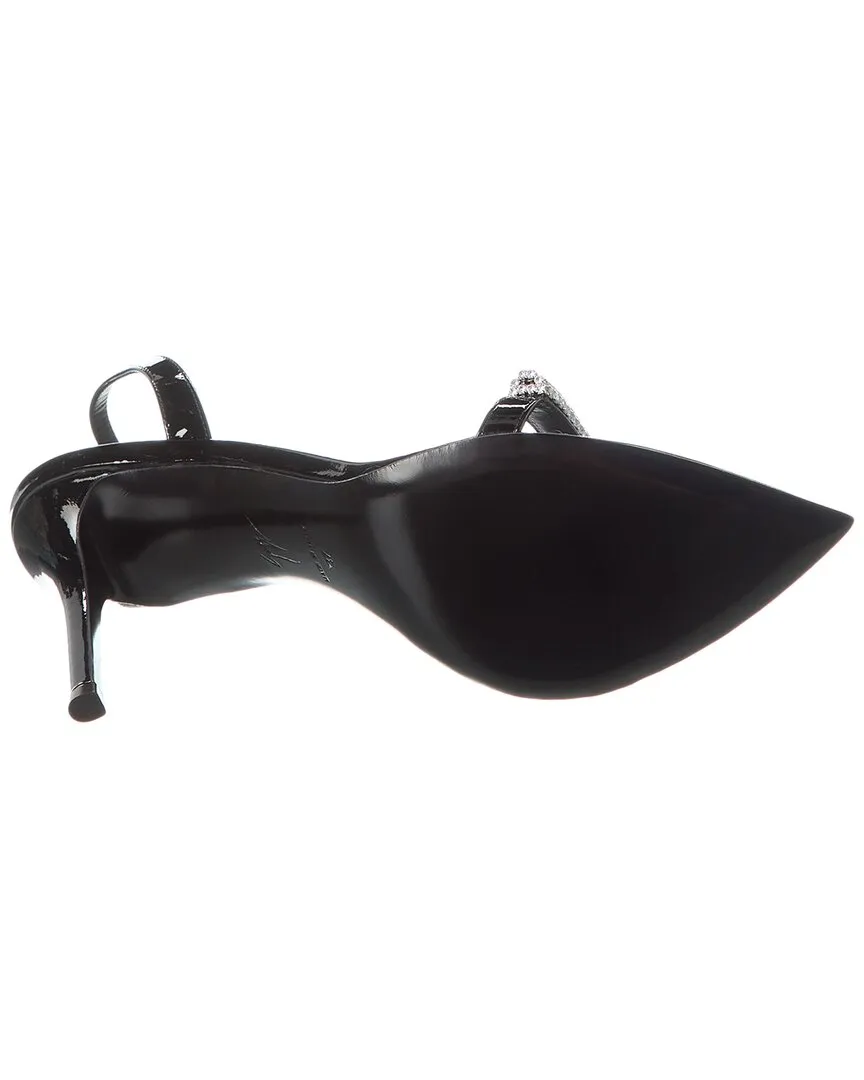 Giuseppe Zanotti Intriigo Galassia 90 Patent Slingback Sandal