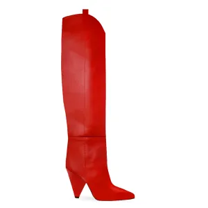 GLORY RED LEATHER