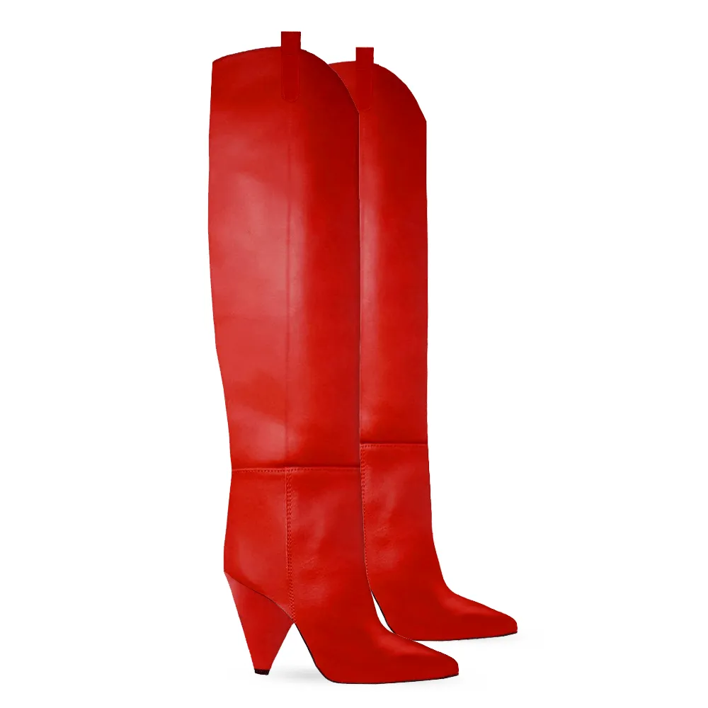 GLORY RED LEATHER