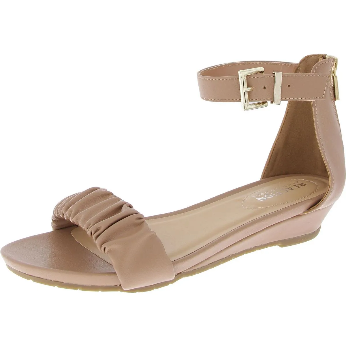 Great Scrunch Womens Square Open Toe Casual Slingback Sandals