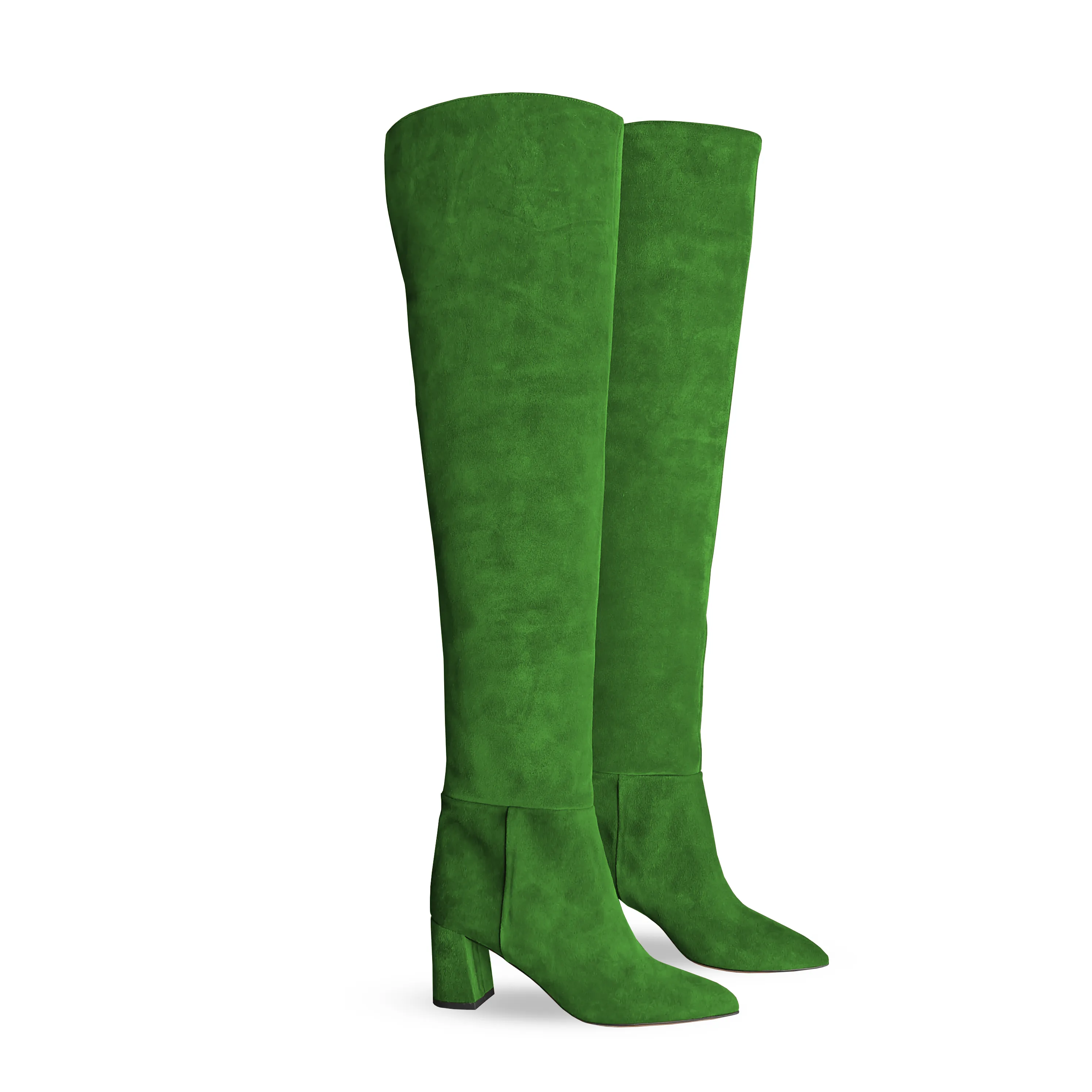 GREEN SUEDE GILDA
