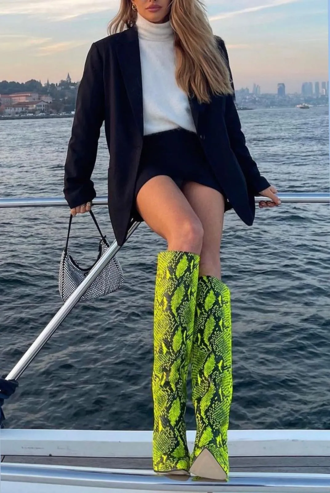 GWEN LIME GREEN PYTHONATE