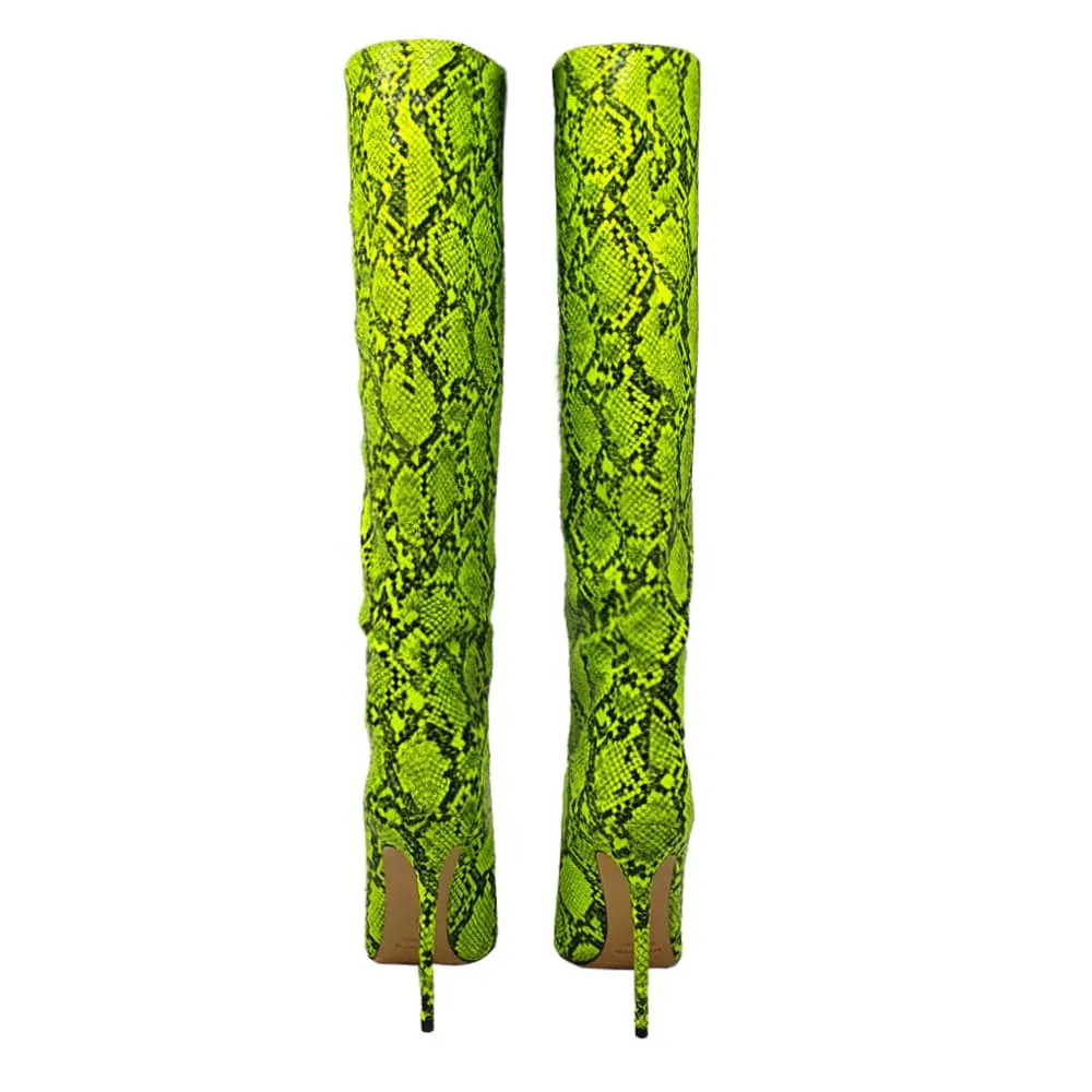 GWEN LIME GREEN PYTHONATE
