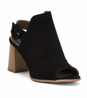 Gwen Sandals In Crosta Nero Python Print