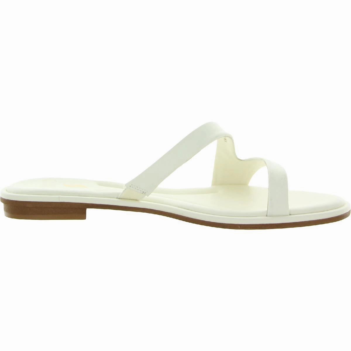 Gwyneth Womens Leather Slip On Strappy Sandals