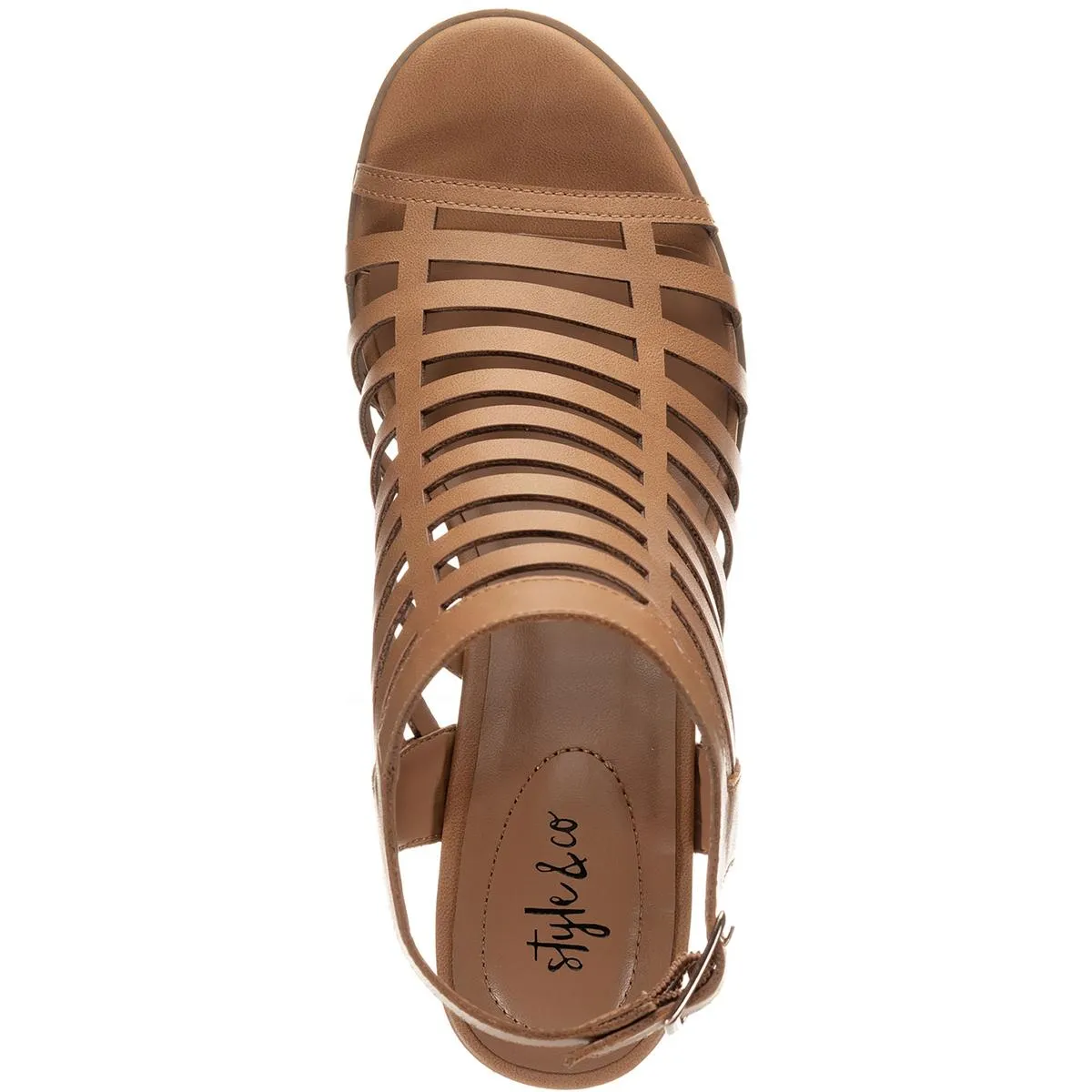 Haileyy Womens Strappy Man Made Block Heel