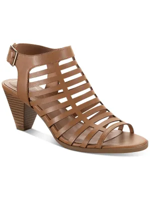 Haileyy Womens Strappy Man Made Block Heel