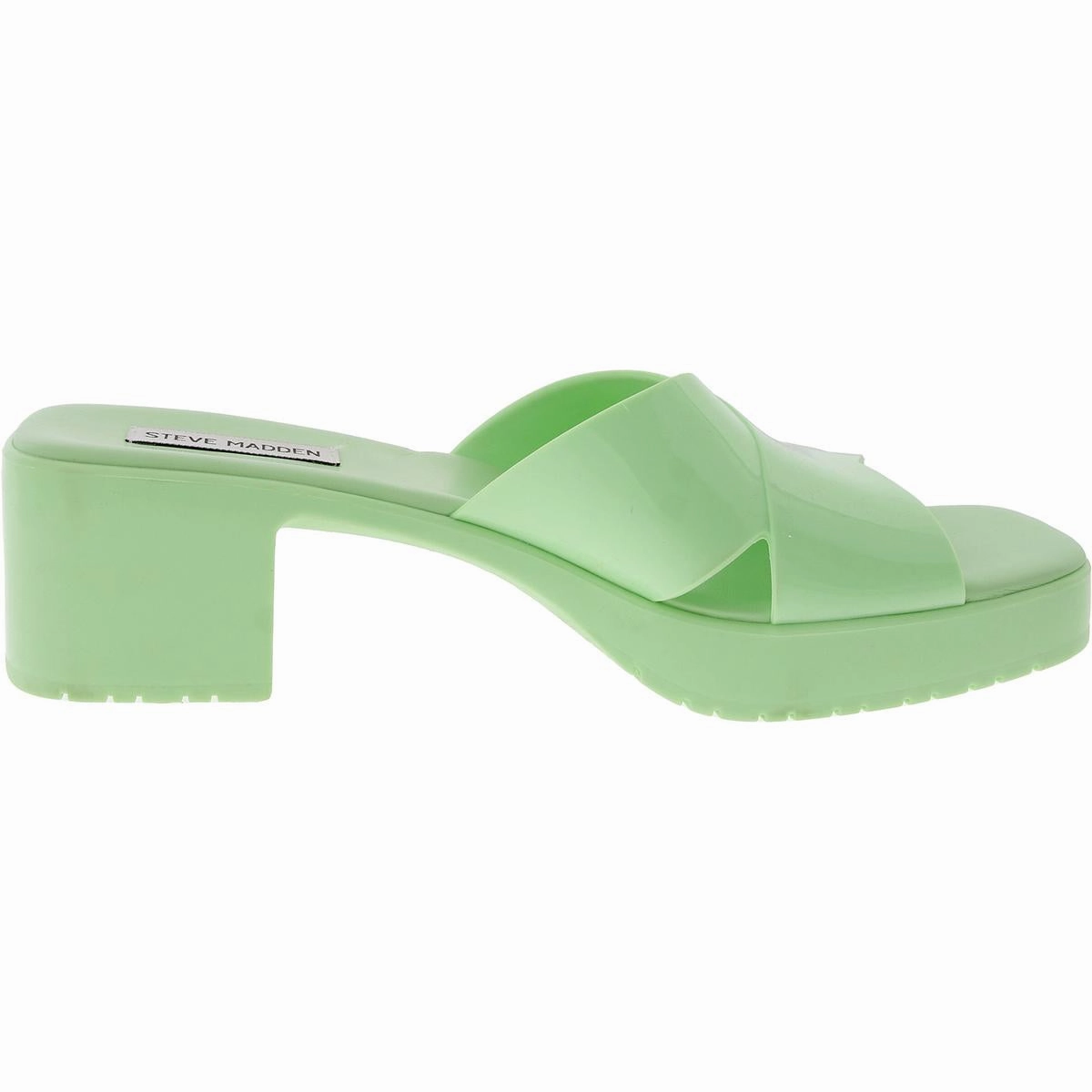 Harley Womens Padded Insole Patent Slide Sandals