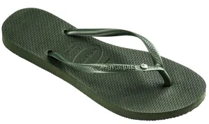 Havaianas Slim Crystal Sw In Olive Green