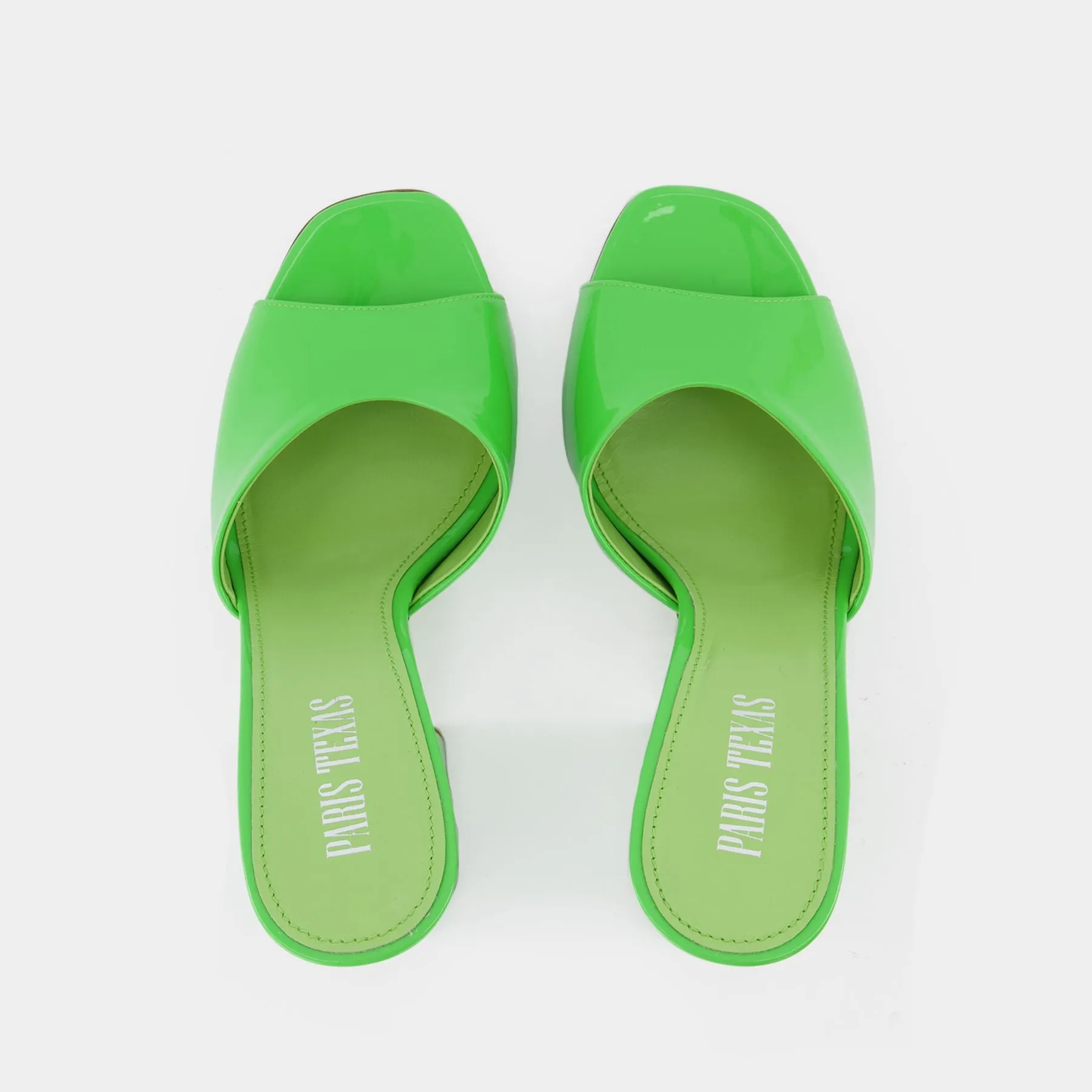Holly Anja Mules - Paris Texas - Kiwi - Leather