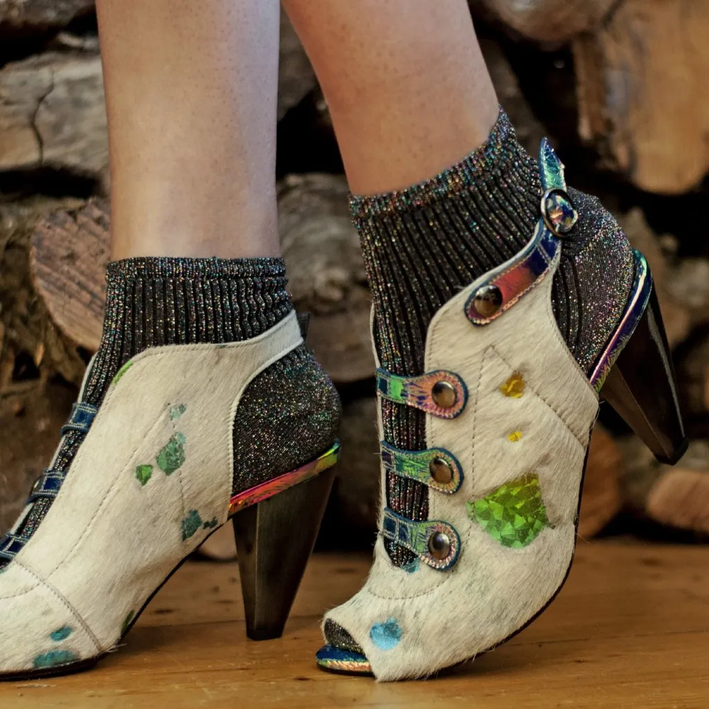 Honey - White Rainbow Unicorn heel