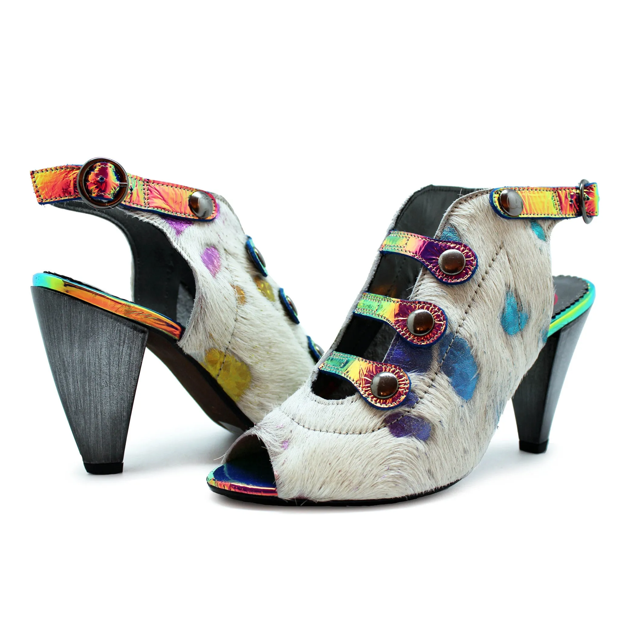 Honey - White Rainbow Unicorn heel