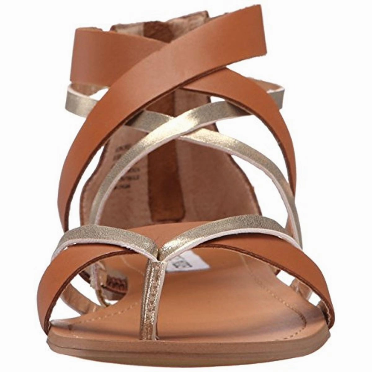 Honore Womens Metallic Strappy Gladiator Sandals
