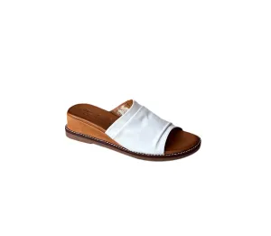 Hope Off White Leather Slide