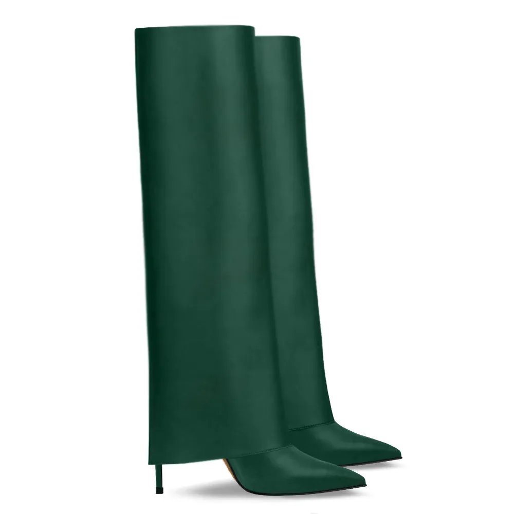 INES GREEN LEATHER