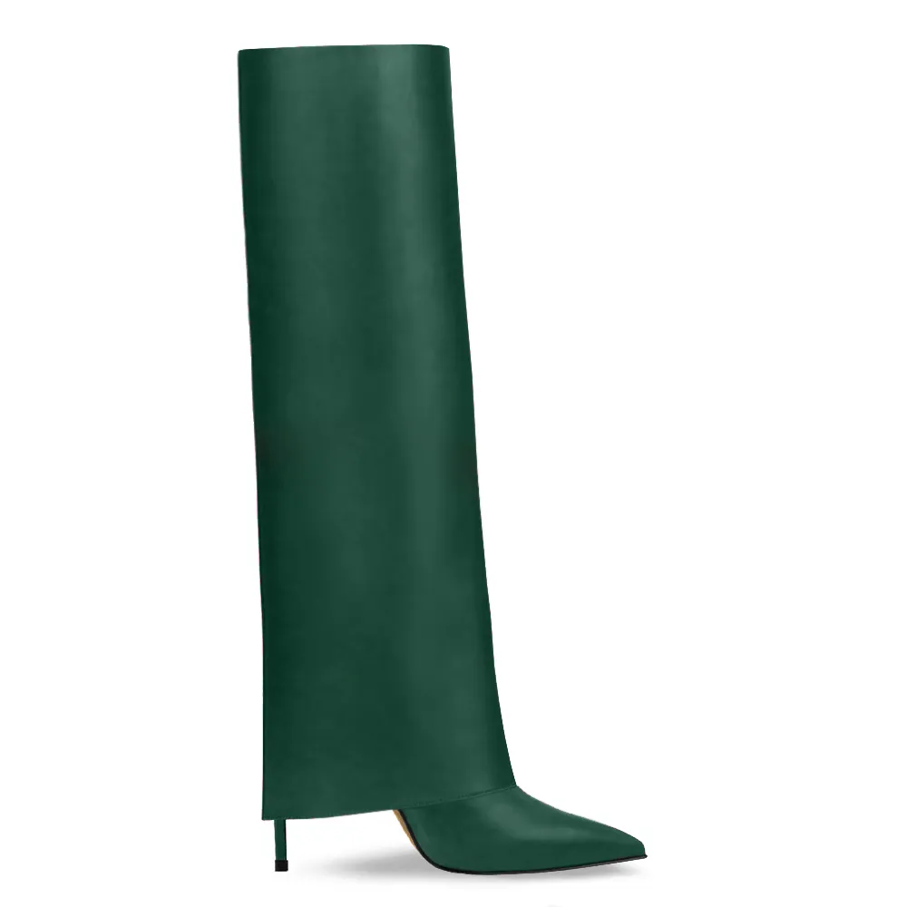 INES GREEN LEATHER