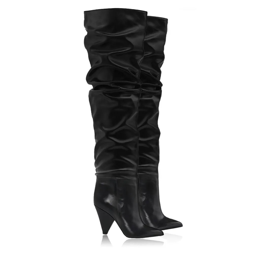 IRINA BLACK LEATHER