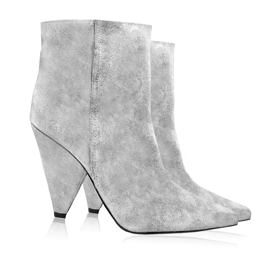 IRIS GRAY SUEDE
