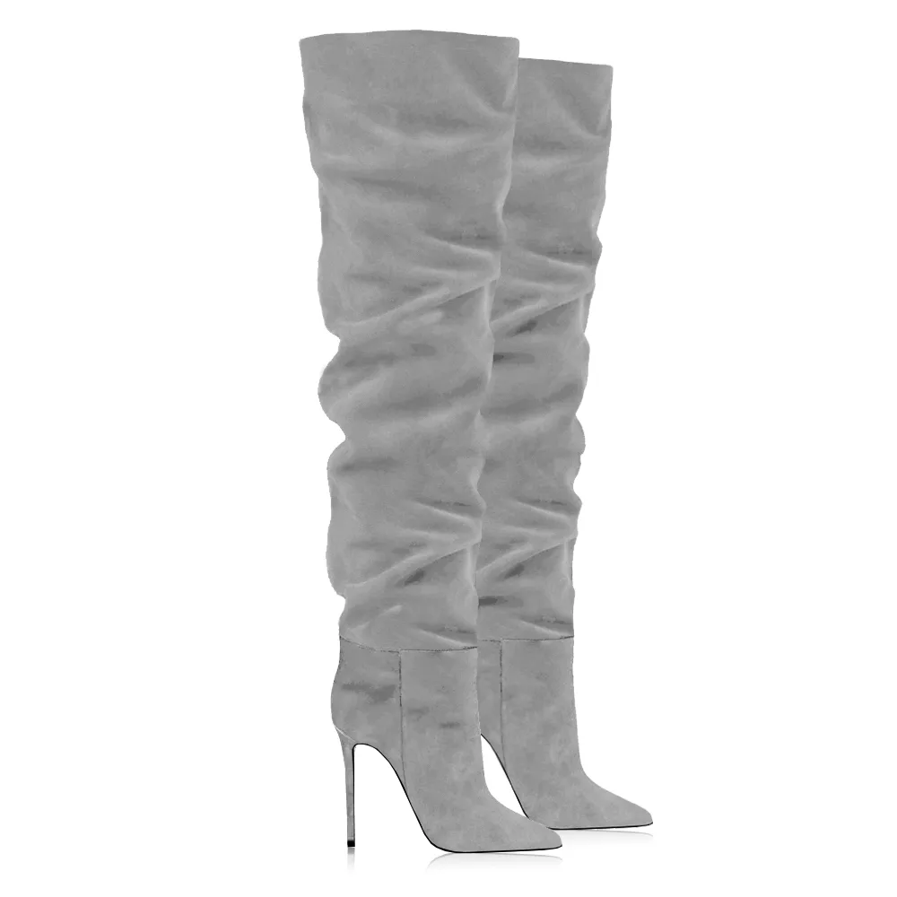 ISKRA GRAY SUEDE