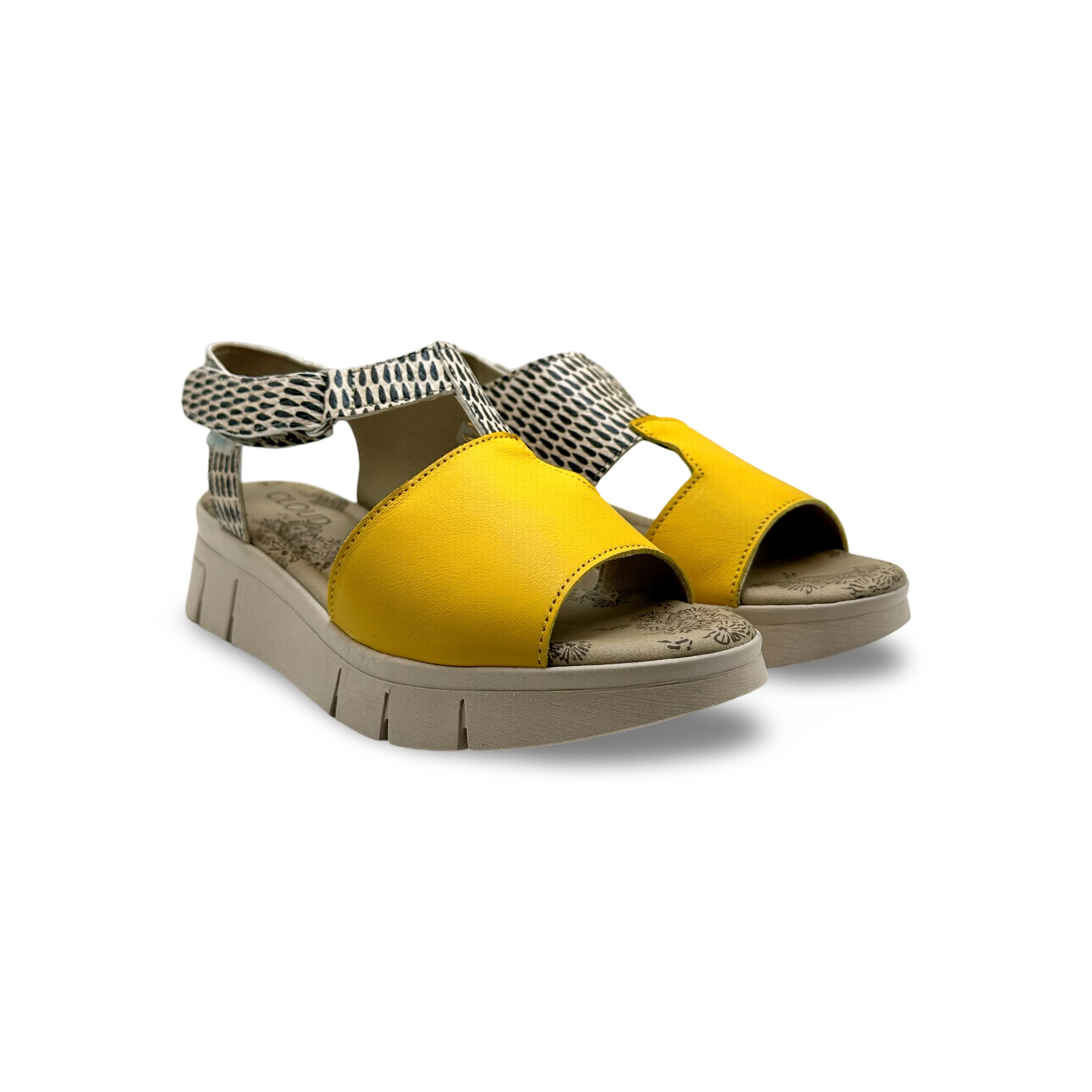 ISLA Yellow Print Sandal