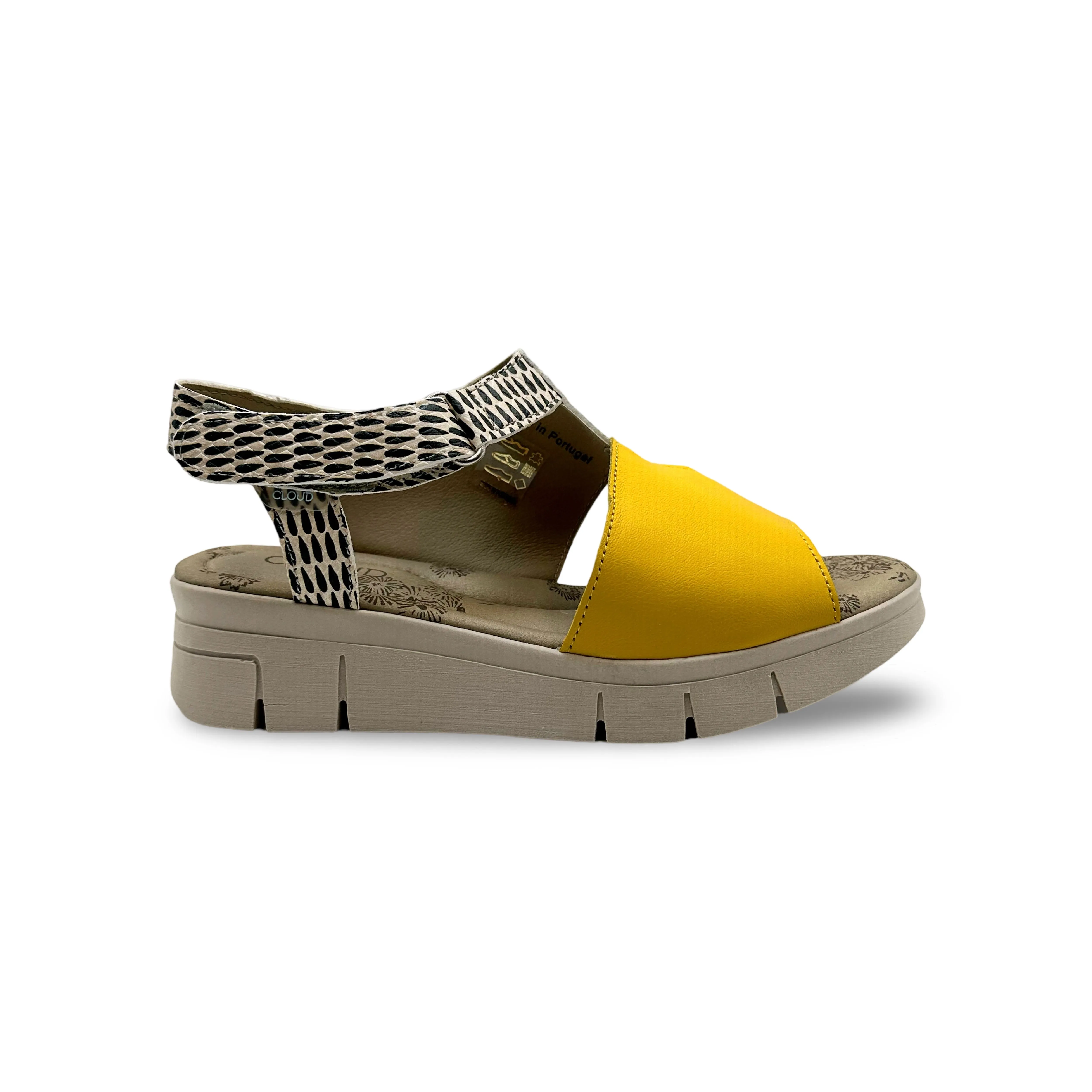 ISLA Yellow Print Sandal