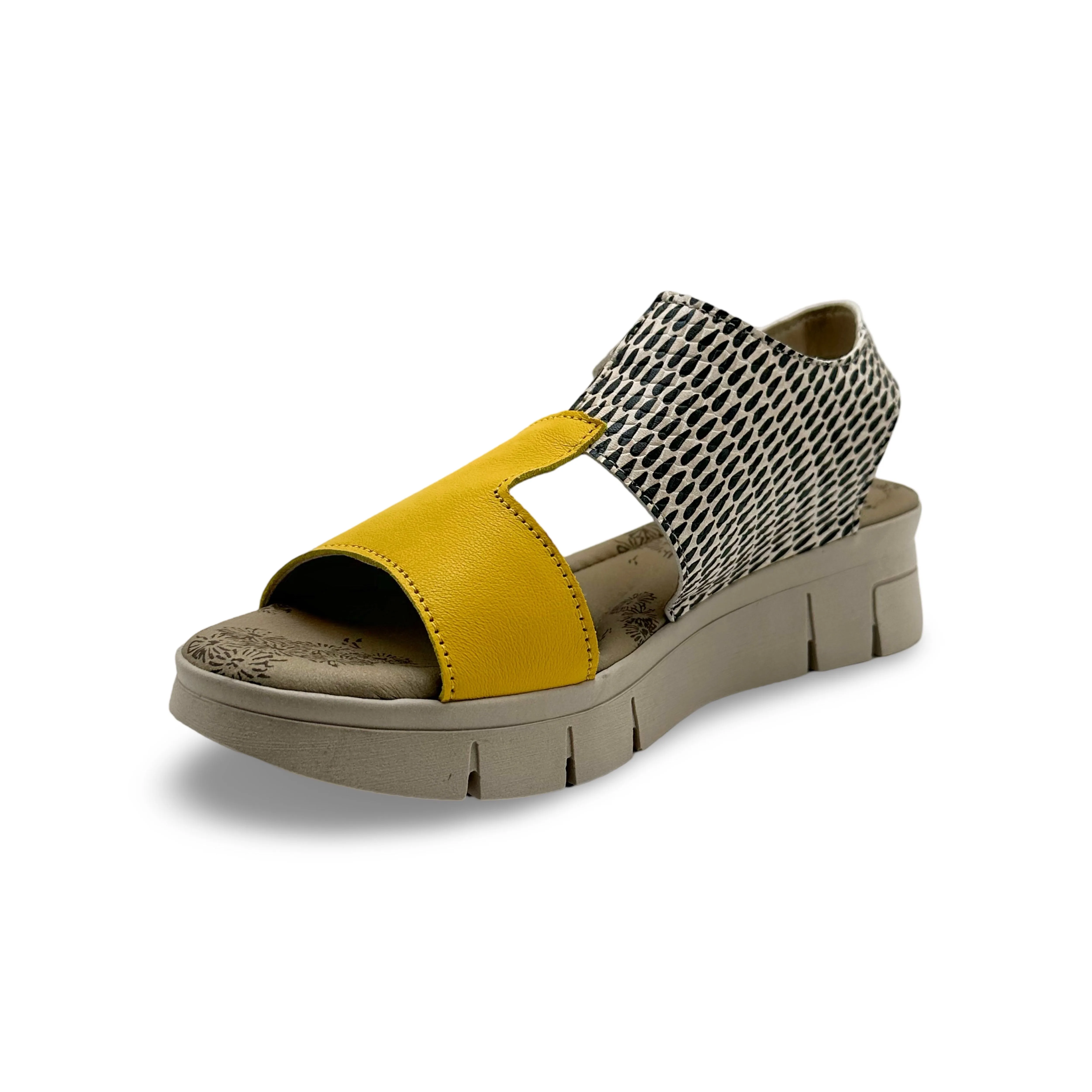 ISLA Yellow Print Sandal