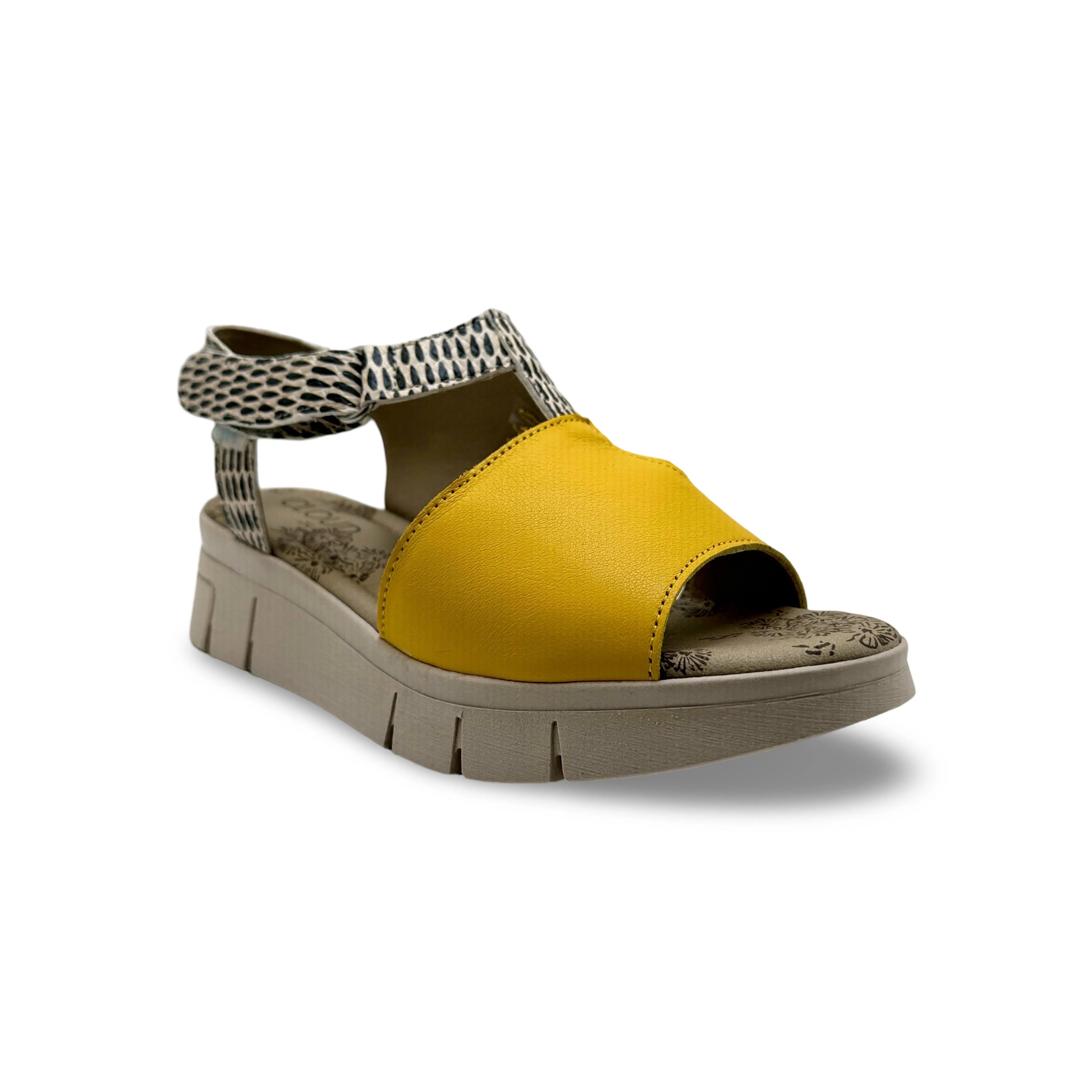 ISLA Yellow Print Sandal