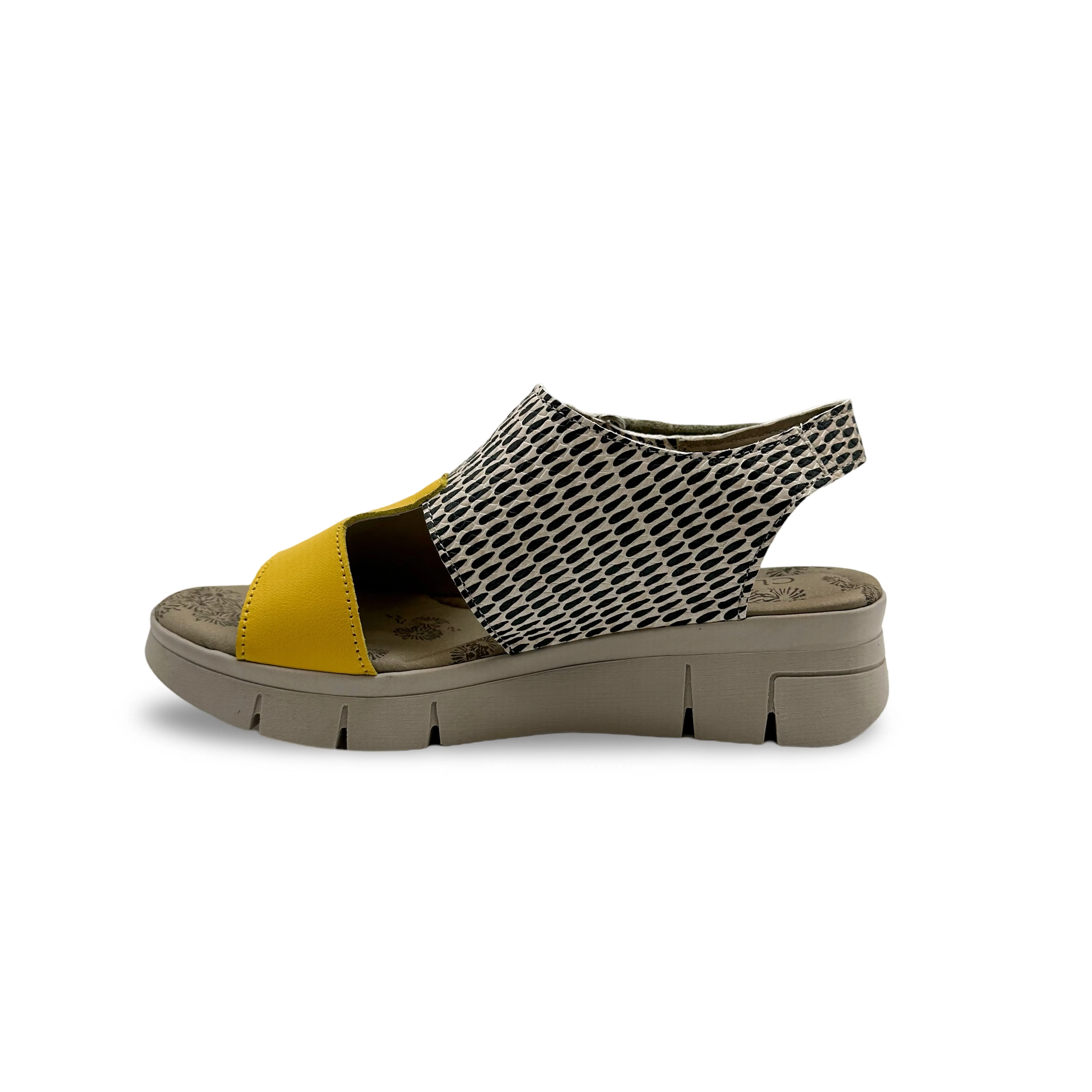 ISLA Yellow Print Sandal